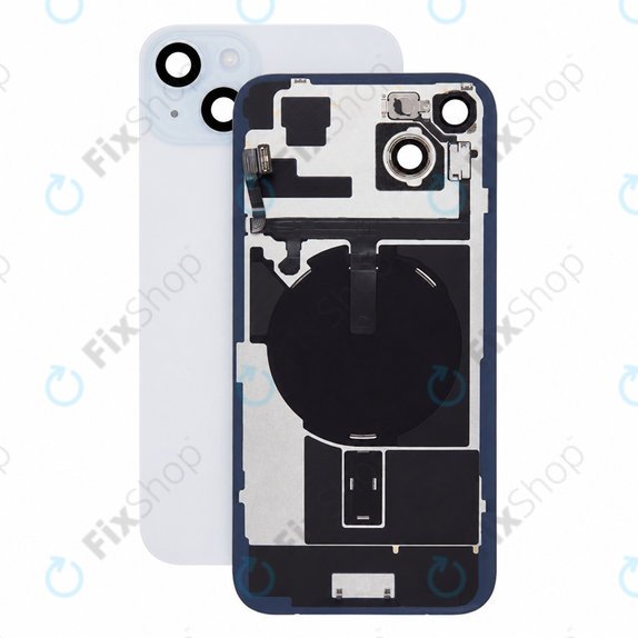 Стъкло на задния капак за iPhone 15 Plus, Black, Pulled A