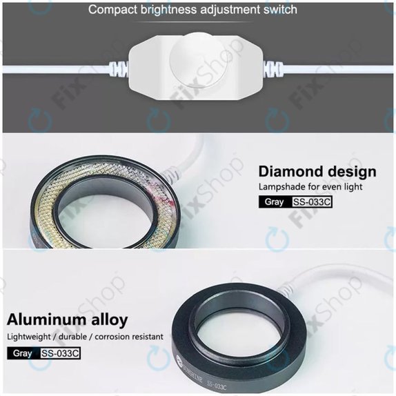 Прахоустойчиво огледало с регулируема LED светлина, Sunshine SS-033C