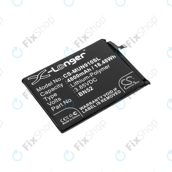 Батерия за Xiaomi Redmi Note 9 Pro, 4800mAh, Li-Pol, 3.85 V, BN52, HQ