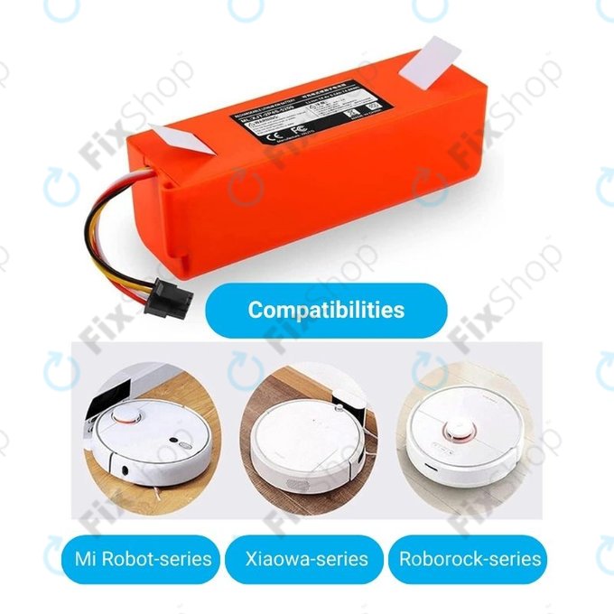 Батерия за Xiaomi Roborock-series, Mi Robot Vacuum Mop 1S, Xiaowa-series, BRR-2P4S-5200, Li-Ion 5200mAh