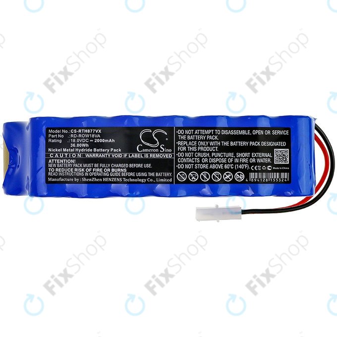 Батерия за Rowenta Air Force Extreme, RD-ROW18VA, Ni-MH 18.0V 2000mAh, HQ