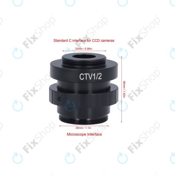 CTV адаптер 1/2" C-Mount за микроскоп