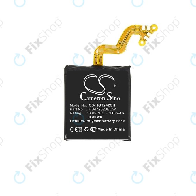 Батерия за Huawei Watch GT2 Diana-B19 42mm, 210mAh, Li-Pol, 3.82 V, HB472023ECW, HQ