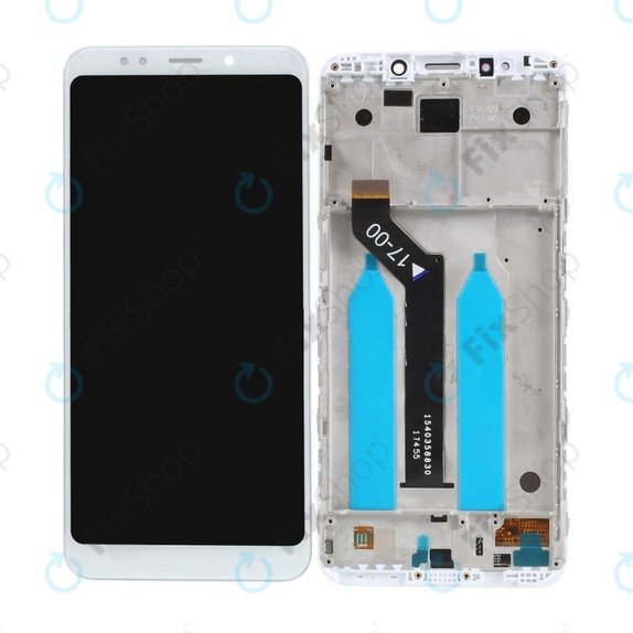 дисплей за Xiaomi Redmi 5 Plus (Redmi Note 5), Тъчскрийн и рамка, бял, White, TFT