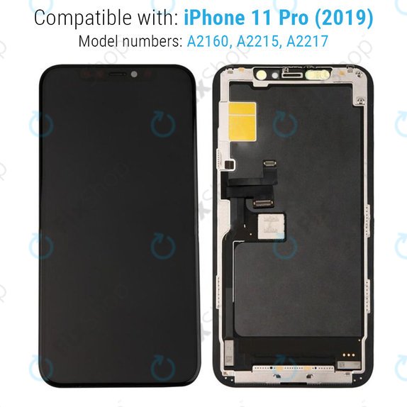Дисплей Hard OLED за iPhone 11 Pro, Тъчскрийн с рамка, FixPremium