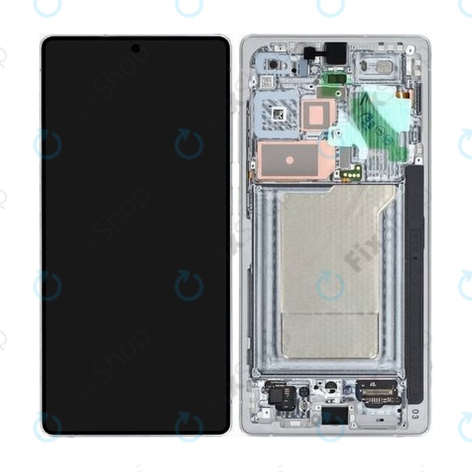 Дисплей OLED за Samsung S25 Ultra, Titanium Silverblue, Тъчскрийн с рамка