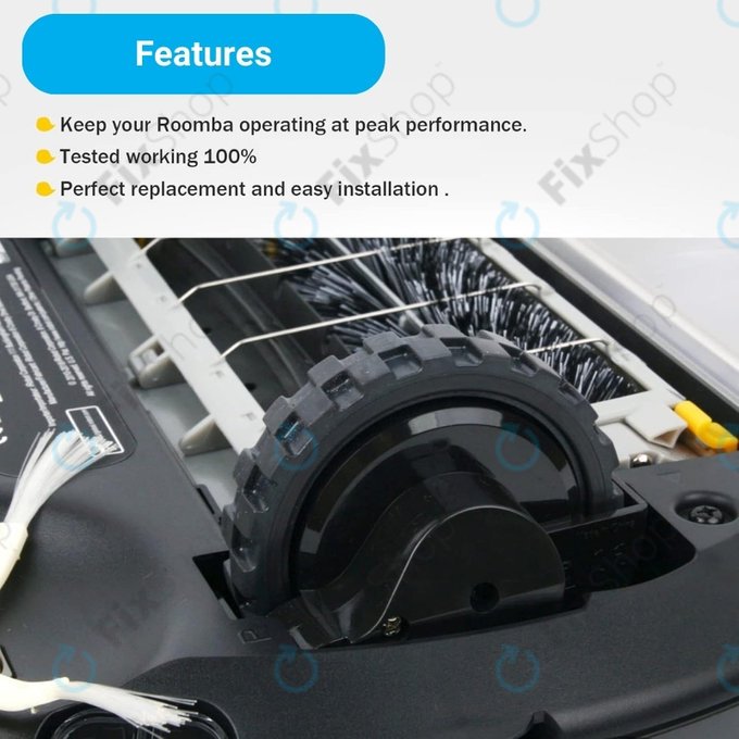 Колело с мотор за iRobot Roomba 500, 600, 700, 800, 900-series, ляв, Left