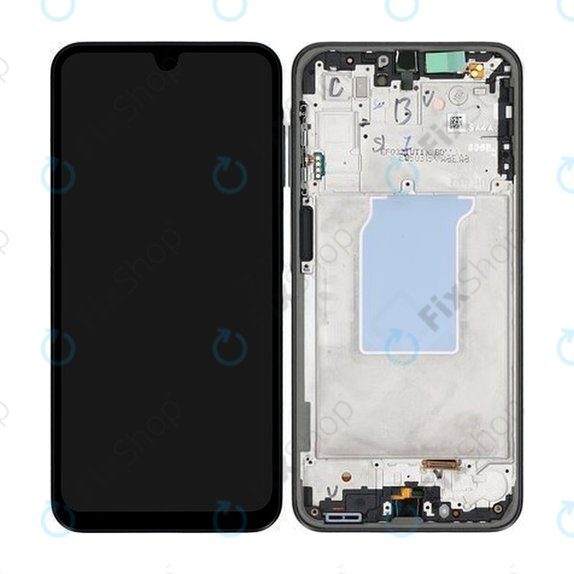 Дисплей за Samsung A26 A266E, Black, Тъчскрийн с рамка, GH82-37049A Genuine Service Pack
