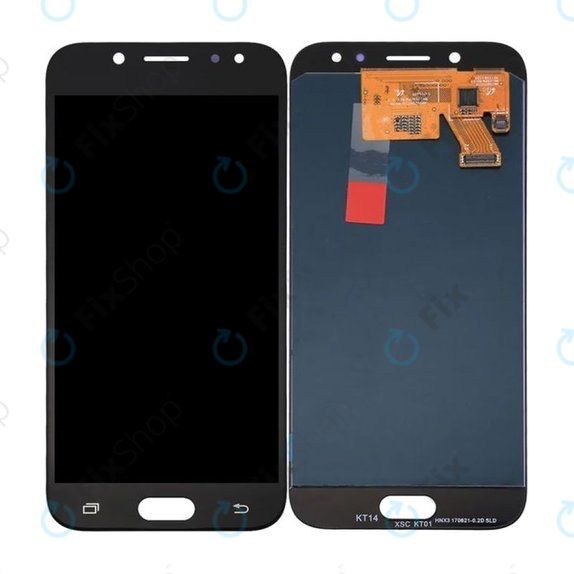 дисплей за Samsung J5 J530F (2017), Тъчскрийн без рамка, черен, Black, TFT