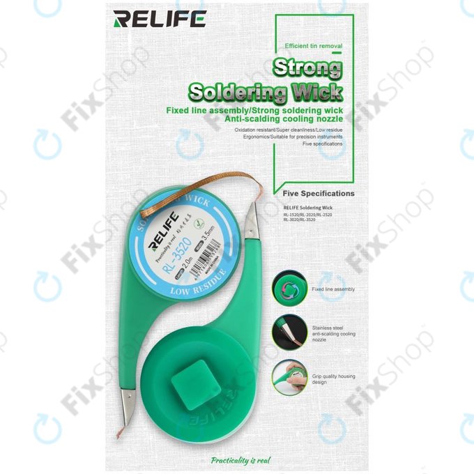 Мощна оплетка за отпояване (1.5mm), Relife RL-1520