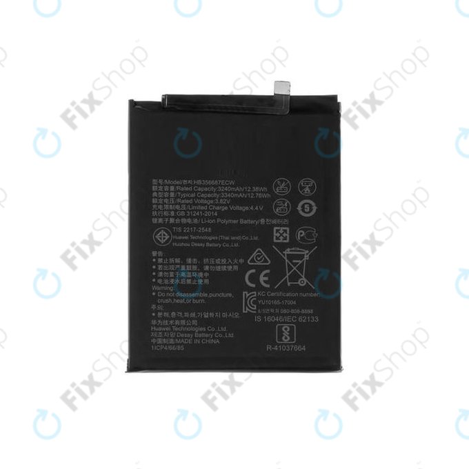 Батерия за Huawei Mate 10 Lite, Honor 7X, Nova 2 Plus, P Smart Plus (Nova 3i), P30 Lite, P30 Lite 2020, HB356687ECW, 3340mAh