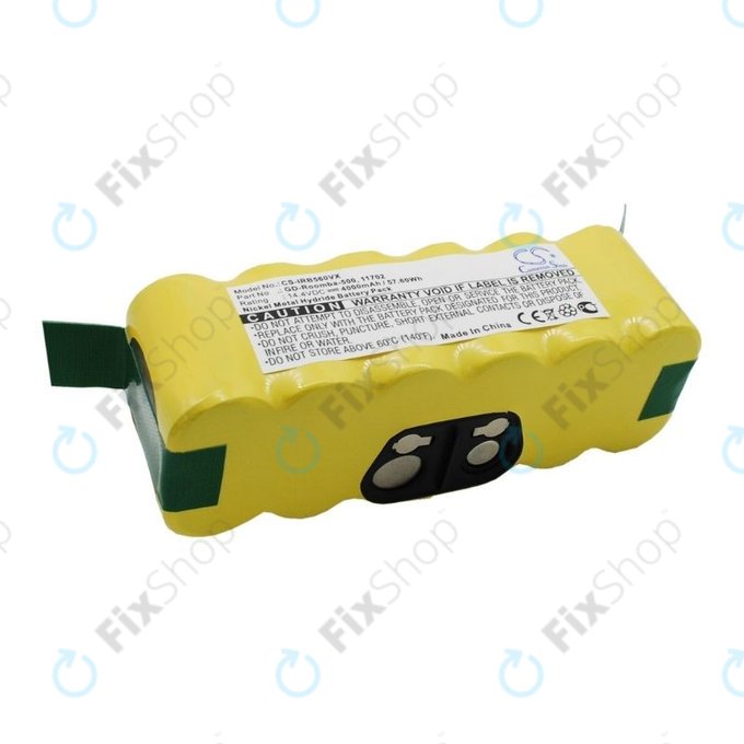 Батерия за iRobot Roomba 500, 600, 700, 800, 900-series, R3, Scooba 450, Vileda 137173, 11702, GD-Roomba-500, VAC-500NMH-33, Ni-MH 14.4V 4000mAh, HQ