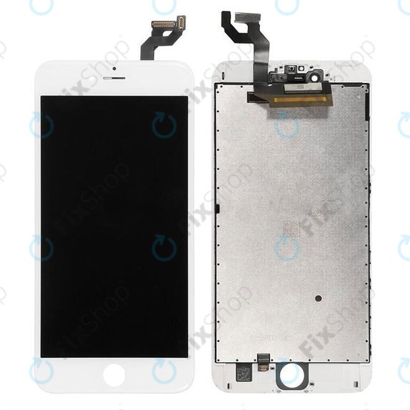 Дисплей за iPhone 6S Plus, White, Тъчскрийн с рамка