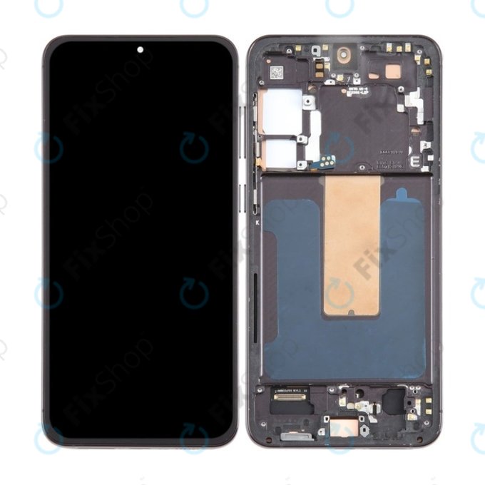 дисплей за Samsung S23 Plus S916B, Тъчскрийн и рамка, Phantom Black, TFT