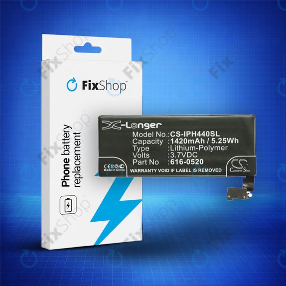 Батерия за iPhone 4, 616-0520, 1420mAh, HQ