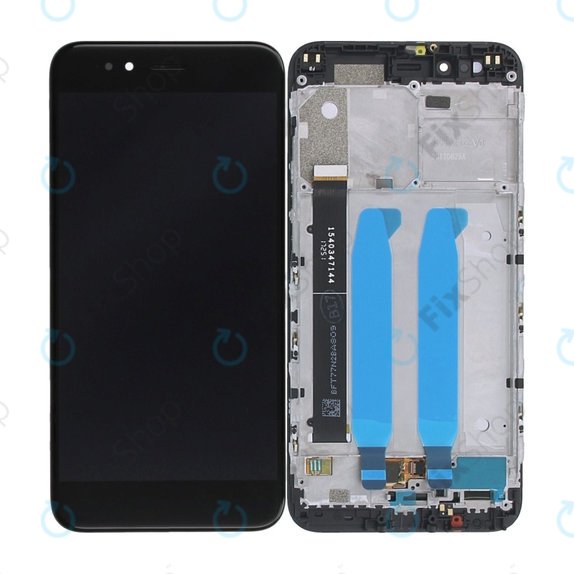 Дисплей за Xiaomi Mi A1(5x), Black, Тъчскрийн с рамка, 5606100060B6 Genuine Service Pack