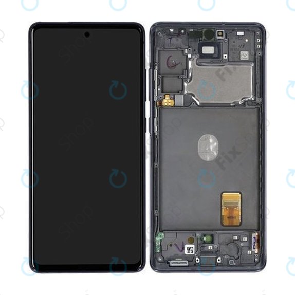 дисплей за Samsung S20 FE 5G G781B, Тъчскрийн и рамка, GH82-24214A, GH82-24215A, GH82-29056A, GH82-31320A, Cloud Navy, Genuine Service Pack