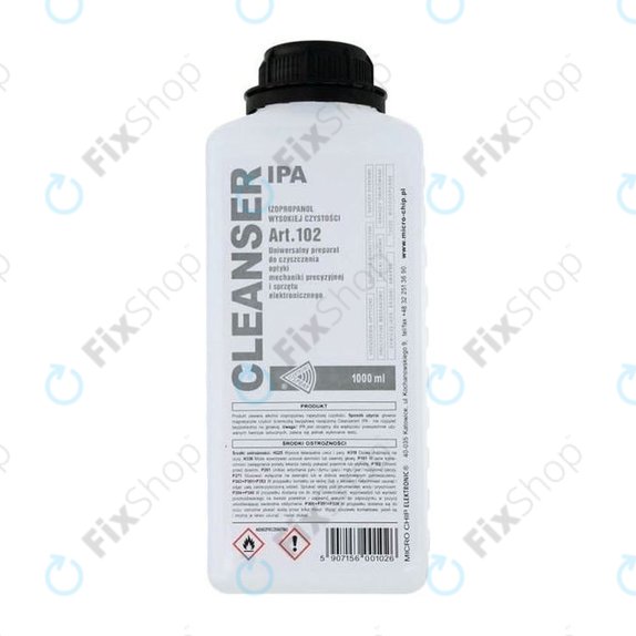 100% ИЗОПРОПИЛОВ АЛКОХОЛ, 1000мл, Cleanser IPA