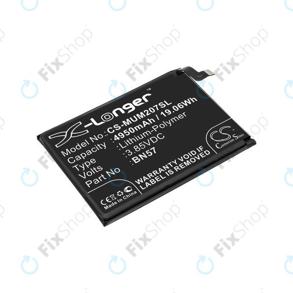 Батерия за Xiaomi Poco X3 NFC M2107J20CG, 4950mAh, Li-Pol, 3.85 V, BN57, HQ