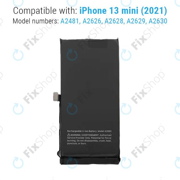 Батерия за iPhone 13 Mini, 2406mAh