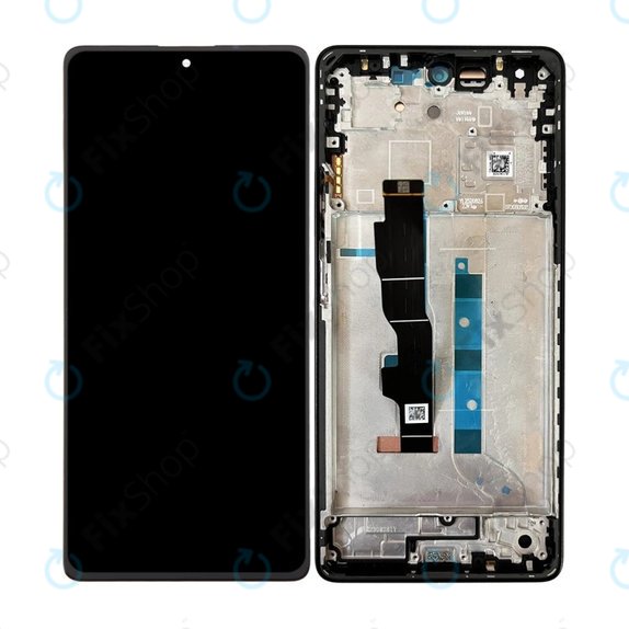 дисплей OLED за Xiaomi Redmi Note 13 5G 2312DRAABC, Тъчскрийн и рамка, Stealth Black
