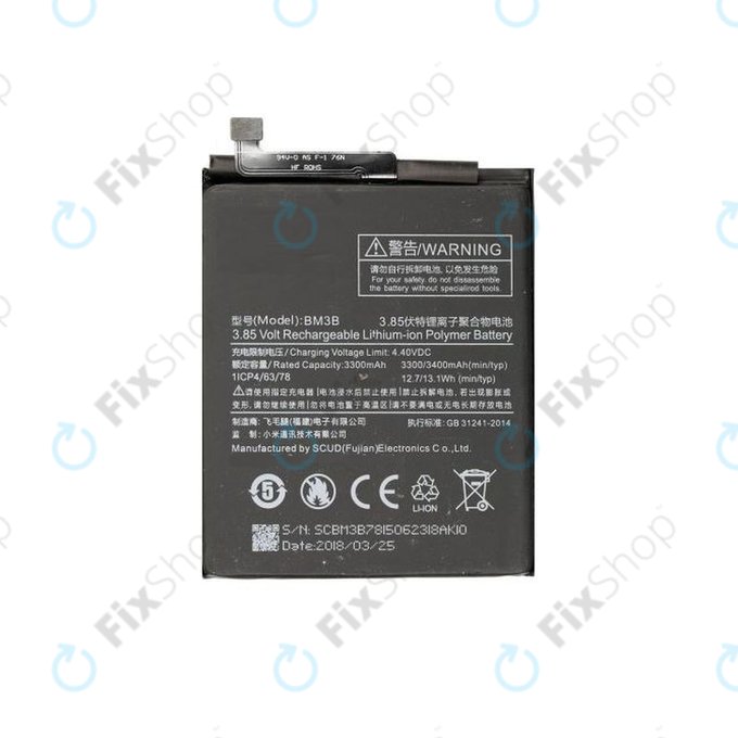 Батерия за Xiaomi Mi Mix 2, 2S, BM3B, 3400mAh