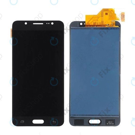 дисплей за Samsung J5 J510FN (2016), Тъчскрийн без рамка, черен, Black, TFT