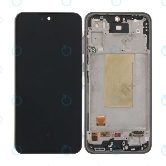 Дисплей за Samsung A36 A366E, Awesome Black, Тъчскрийн с рамка, TFT