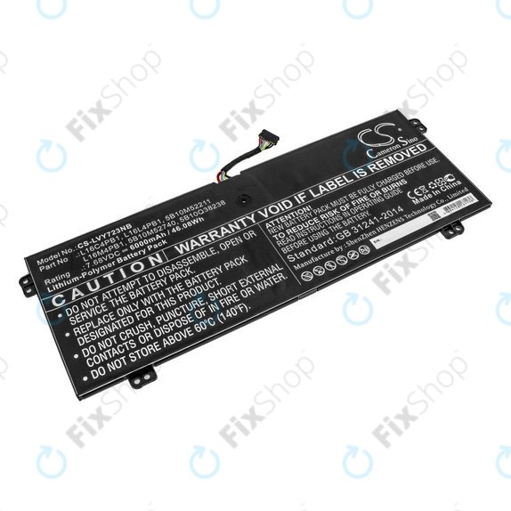 Зарядно за Lenovo Yoga 720-13, 730-13, 6000mAh, Li-Pol, 7.68V, L16L4PB1, HQ