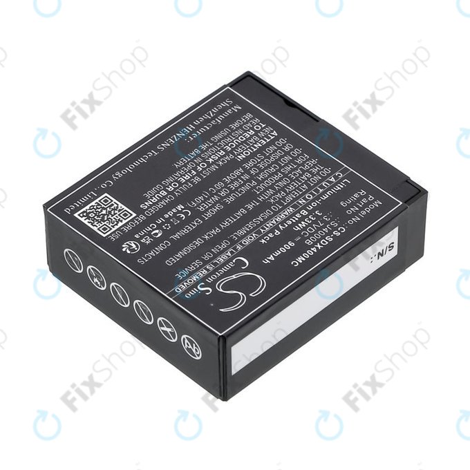 Батерия за SJCAM SJ4000, SJ5000, 900mAh, Li-Ion, 3.7V, SJ4000B, HQ