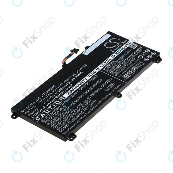 Батерия за Lenovo ThinkPad T550, T560, W550, 3900mAh, Li-Pol, 11.4V, 45N1743, HQ