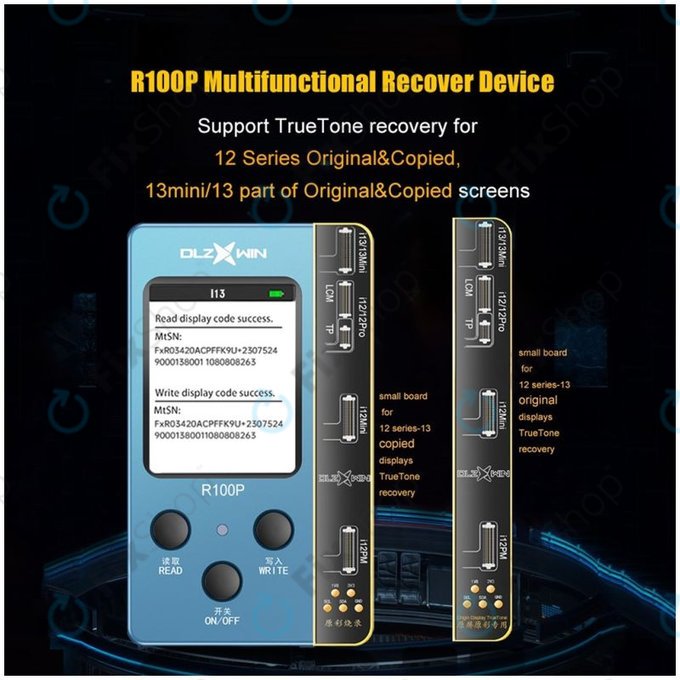 Програматор за възстановяване на True Tone (iPhone 12 - 13-серия), DLZ WIN - DL R100P