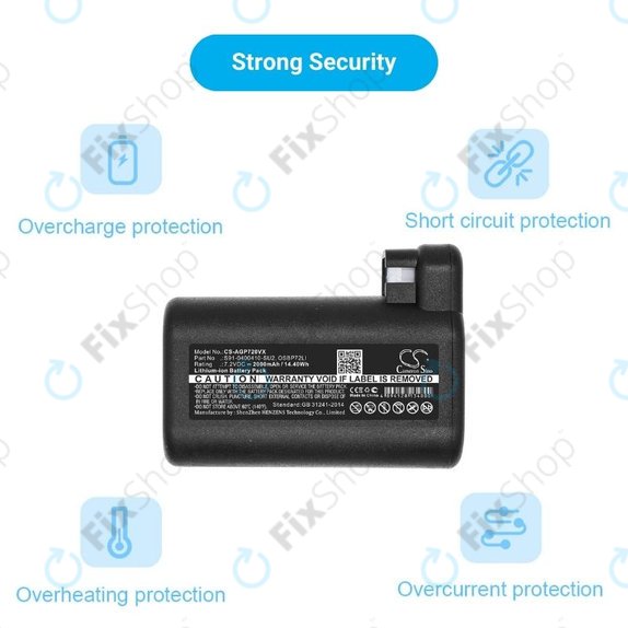Батерия за AEG RX-series, Electrolux E, P-series, S91-0400410-SU2, OSBP72LI, OSBP72LI25, Li-Ion 7.2V 2000mAh, HQ