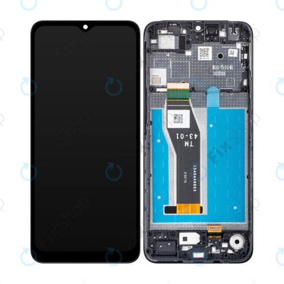 дисплей за Motorola Moto E13, Тъчскрийн и рамка, Cosmic Black, TFT