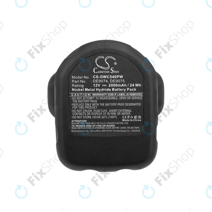 Батерия за DeWalt DC, DW, 2000-series, 2000mAh, DE9074, DE9075, 152250-27, 397745-01, HQ