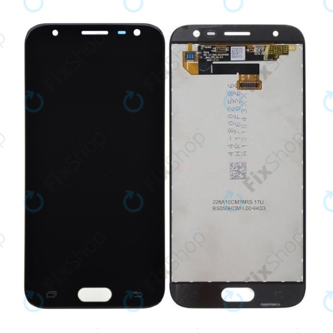 дисплей OLED за Samsung J3 J330F (2017), Тъчскрийн без рамка, черен, Black