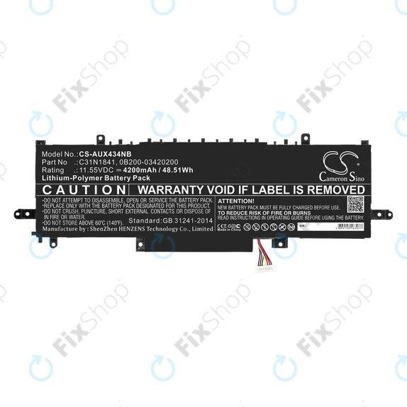 Батерия за Asus ZenBook 14, Flip 14, 4200mAh, Li-Pol, 11.55V, C31N1841, HQ