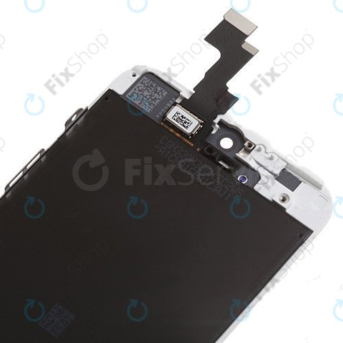 Дисплей за iPhone 5S, SE, White, Тъчскрийн с рамка