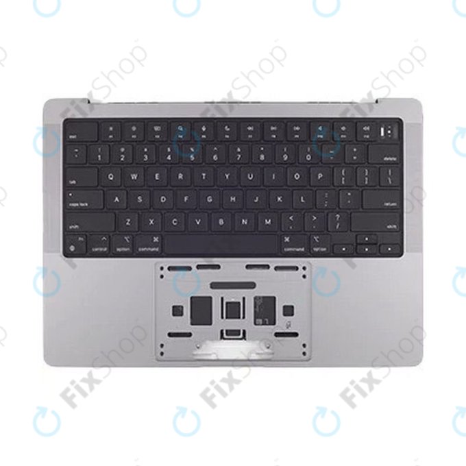 Горен корпус с клавиатура за MacBook Pro 14", A2442 (2021), A2779 (2023), с US клавиатура и батерия, Space Gray, 661-21972, Genuine Apple