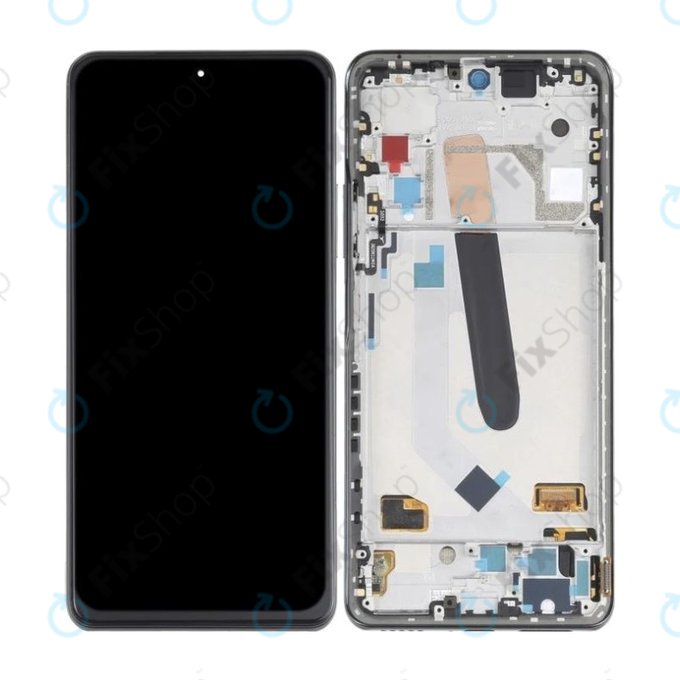 дисплей OLED за Xiaomi Mi 11i, Тъчскрийн и рамка, черен, Black