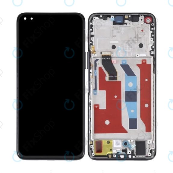 дисплей за Huawei Nova 8i NEN-L22 NEN-LX1, Тъчскрийн и рамка, Starry Black, TFT