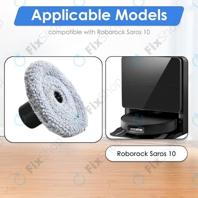 Странична моп кърпа, 2 бр. за Xiaomi Roborock Saros 10