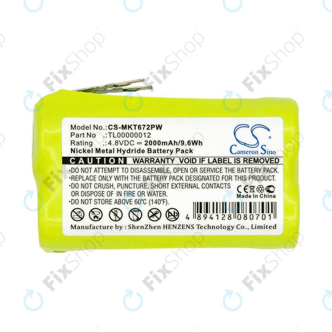 Батерия за Makita 6722D, 6723DW, 2000mAh, Ni-MH, 4.8V, TL00000012, HQ