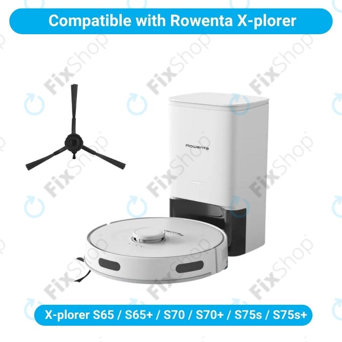 Странична четка, 2 бр. за Rowenta X-plorer S65, S65+, S70, S70+, S75s, S75s+