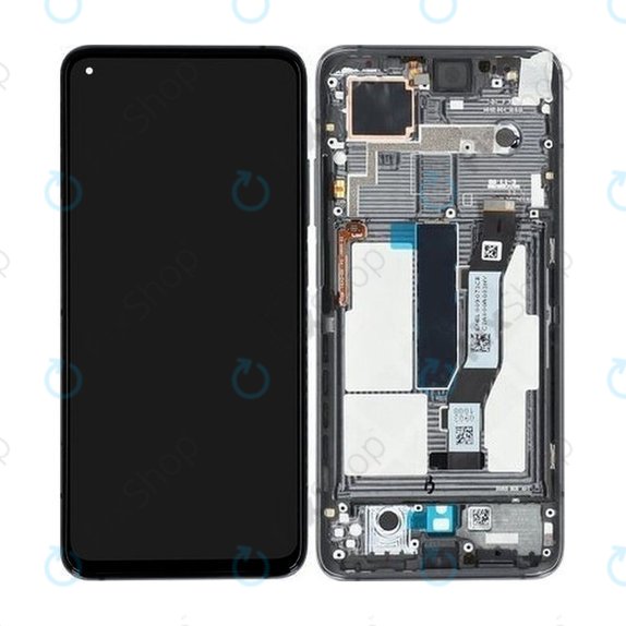 дисплей за Xiaomi Mi 10T 5G, Mi 10T Pro 5G, Тъчскрийн и рамка, 5600030J3S00, Cosmic Black, Genuine Service Pack