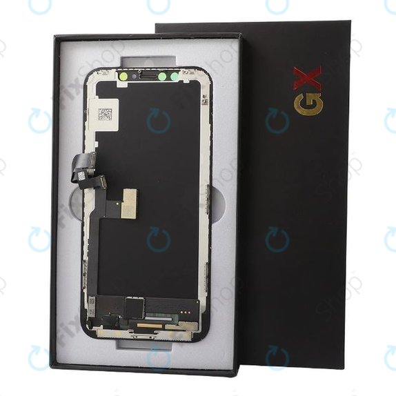 Дисплей Hard OLED за iPhone X, Тъчскрийн с рамка, FixPremium