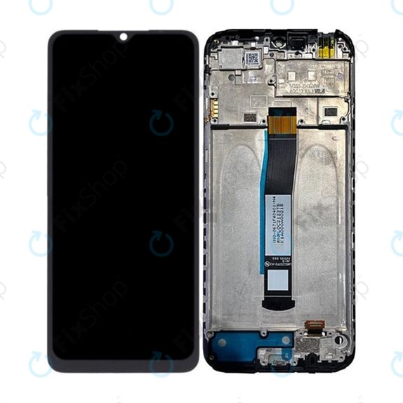 дисплей за Xiaomi Redmi 10C 220333QAG 220333QBI, Тъчскрийн и рамка, 560001C3QA00, Graphite Gray, Genuine Service Pack