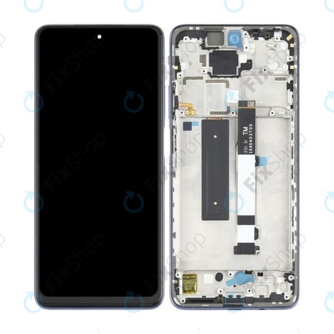 дисплей за Xiaomi Mi 10T Lite 5G, Тъчскрийн и рамка, черен, Black, TFT
