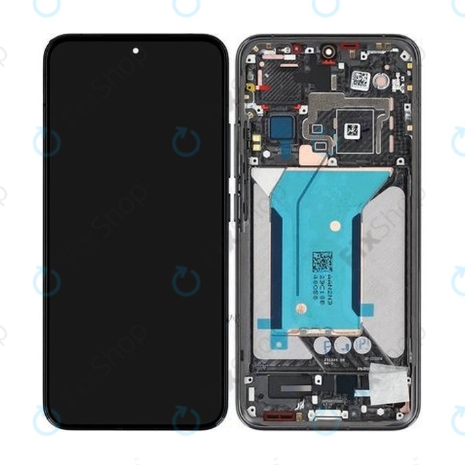 Дисплей за Xiaomi 14 23127PN0CC, Black, Тъчскрийн с рамка, 56000400N300 Genuine Service Pack