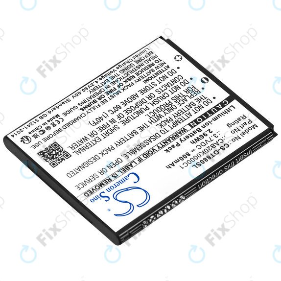 Батерия за Alcatel Onetouch, 800mAh, Li-ion, 3.7V, BTR510AB, HQ